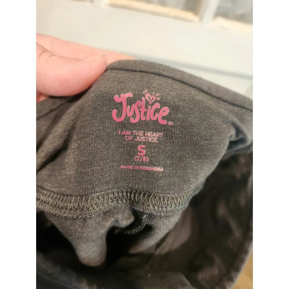 Justice‎ Gray Leggings Girls Size Small
